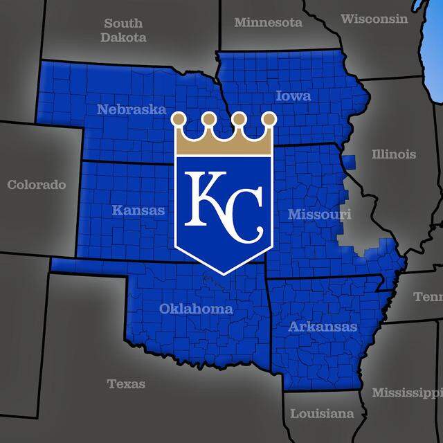 Here is the Royals’ home television territory.